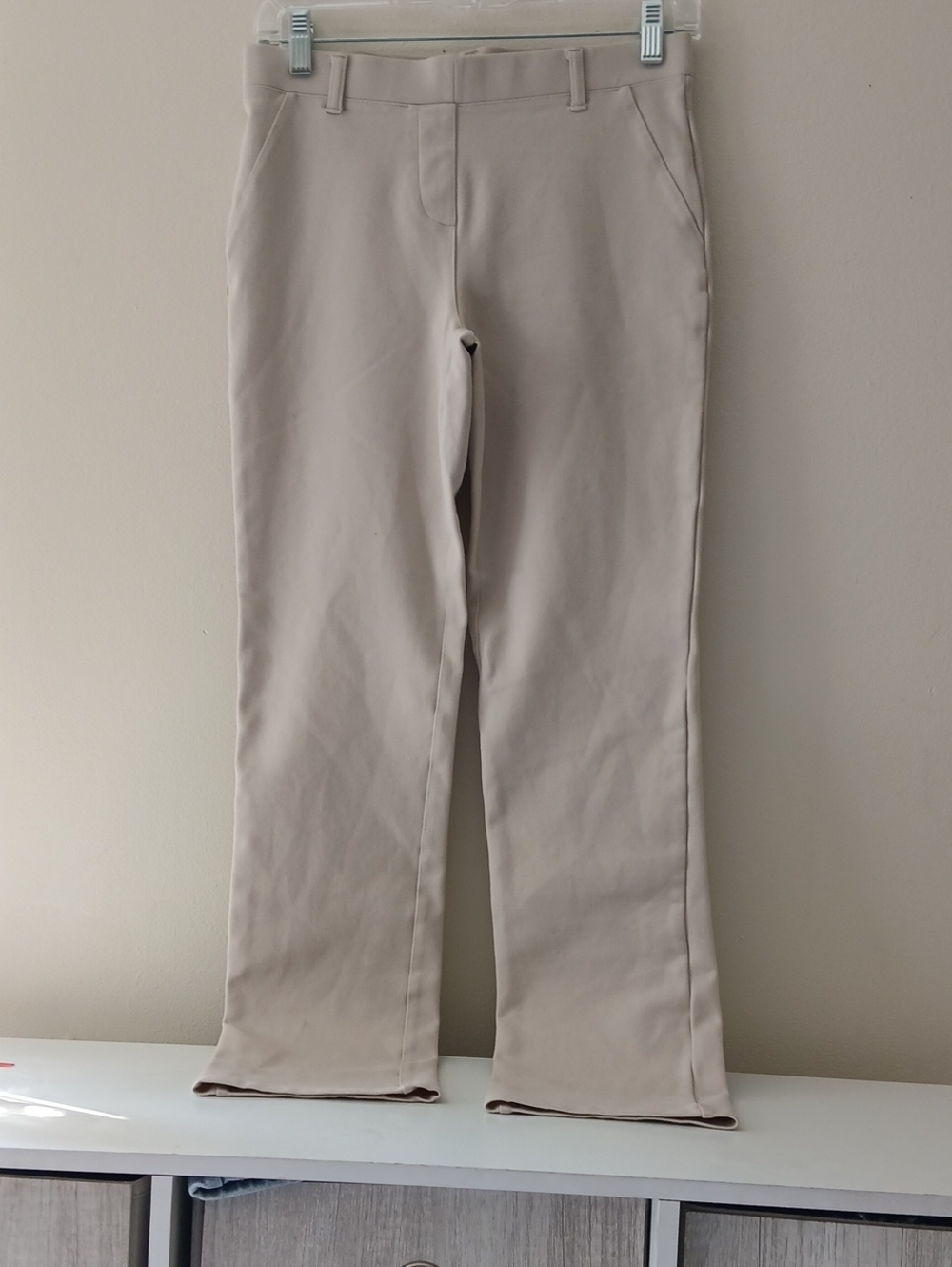 Quince Womens Chinos in Light Taupe